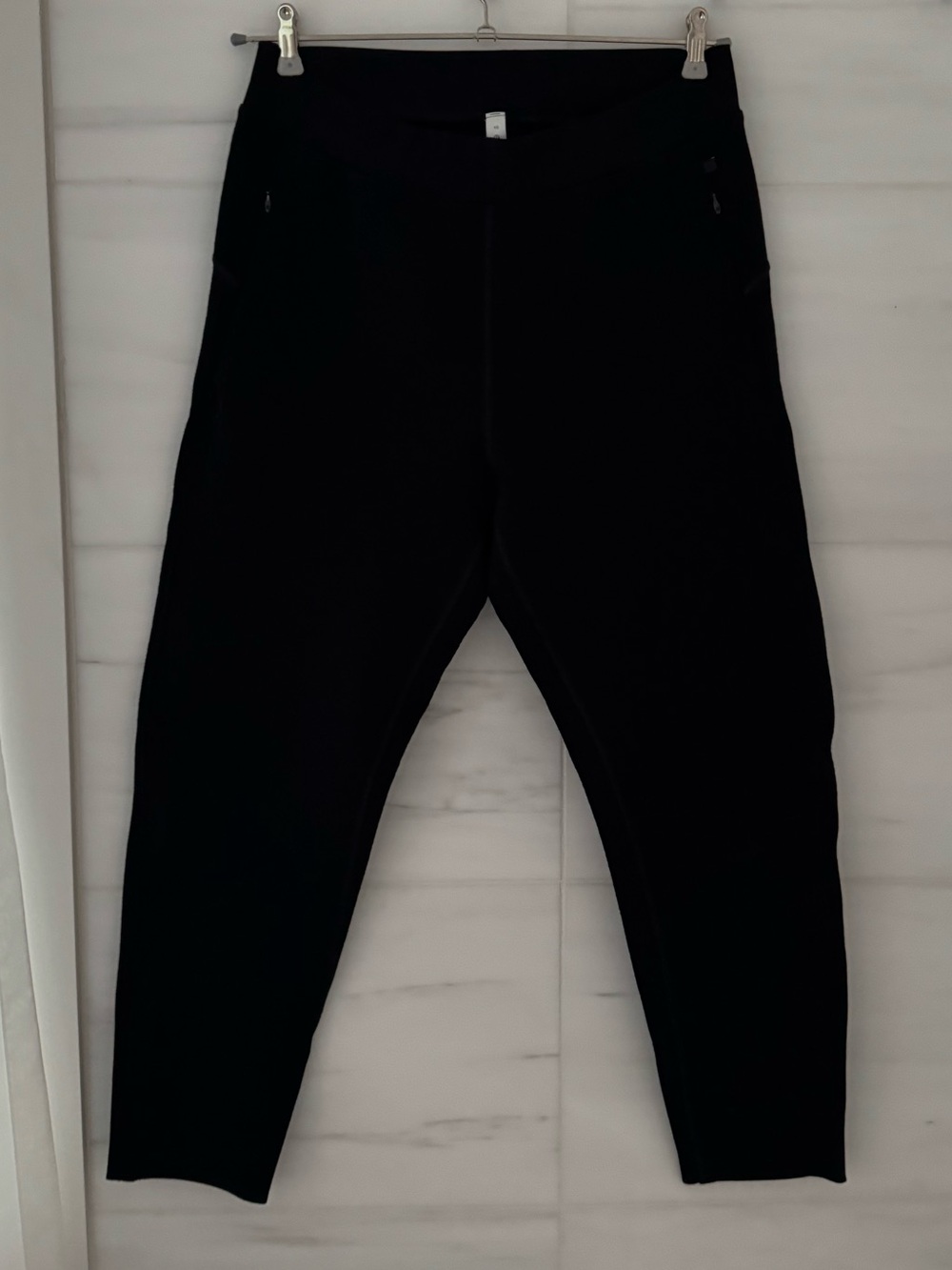 Lululemon Black Wool-Blend Joggers Size 10 Thick Textured Fabric